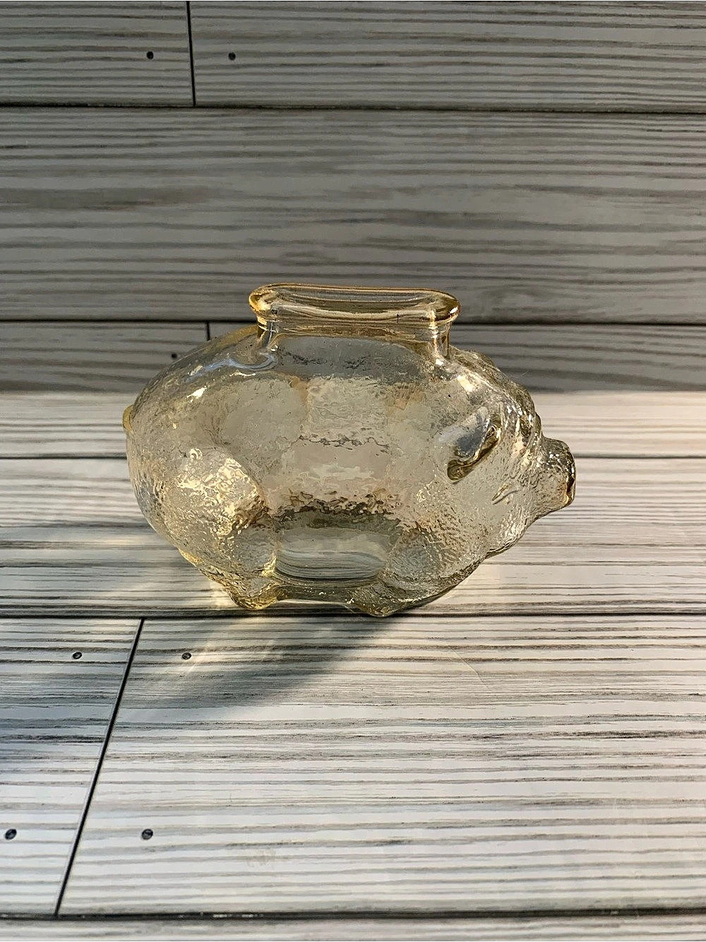 Vintage Anchor Hocking Carnival Glass Piggy Bank